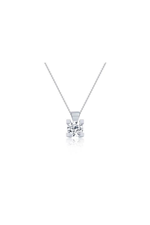 Diamond LineGülaylar Kadın  Pırlanta Tektaş Kolye 0,17 Karat