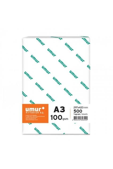 Umur A3 100gr Fotokopi Kağıdı 500'lü 30002436
