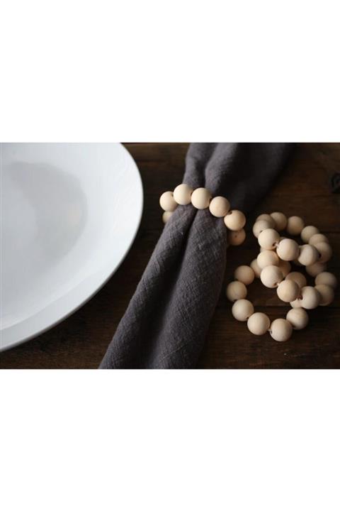 ESanat Evi 6'lı Doğal Boncuk Peçete Yüzüğü