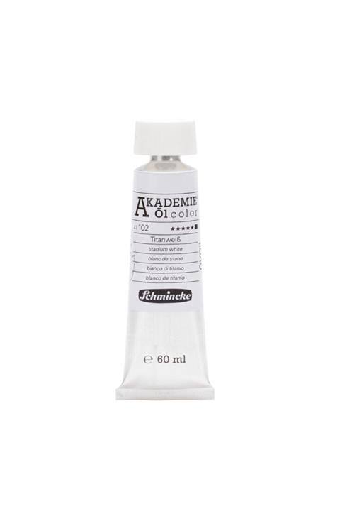 Schmincke : Akademie Öl Color : Yağlı Boya : 60 Ml : Seri 1 : 102 Titanium White