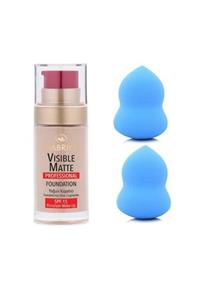 Gabrini Vısıble Matte Foundatıon No 04 + Makeuptime Mt Tekli Armut Sünger 2li