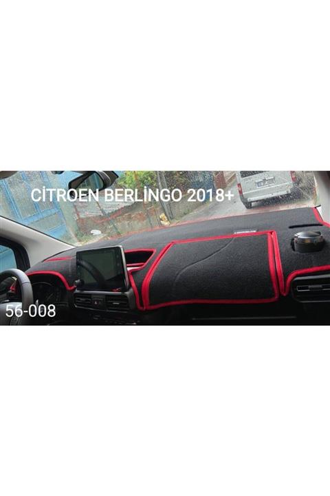 Guerrino Citroen Berlingo Torpido Halısı Kırmızı 2018+ Modellerine Uygun