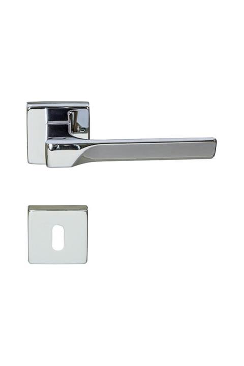 Hafele Istanbul Oda Kapı Kolu Seti, Parlak Krom Renk