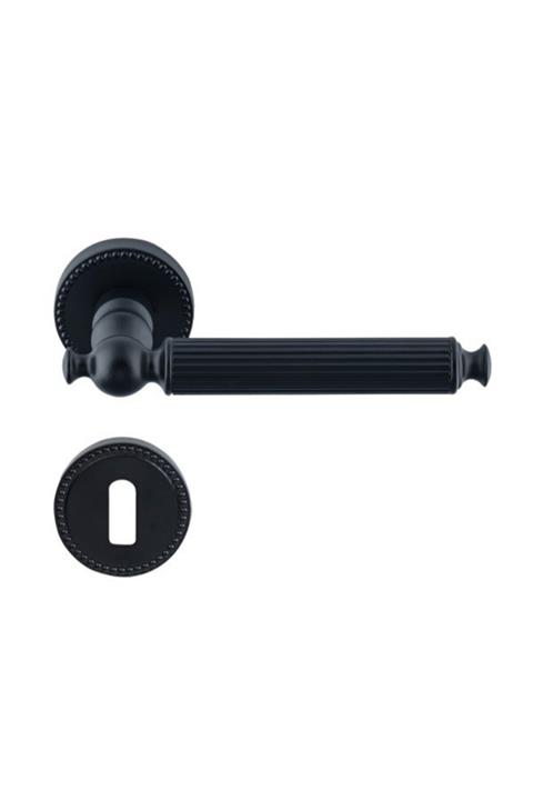 Hafele Calısto Oda Kapı Kolu Seti, Mat Siyah Renk