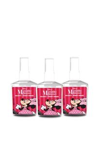 DISNEY Minnie Mouse 100ml Limon Sprey Kolonya 3 'lü Set