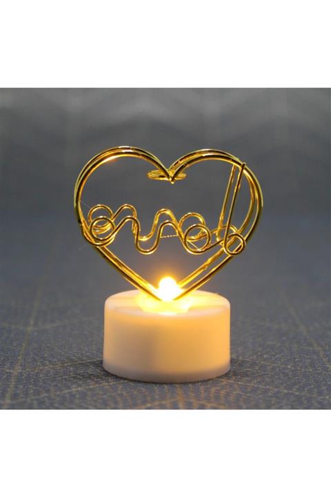 yöndem Kalpli Led Lamba Pilli Gece Lambası Dekoratif Hediyelik