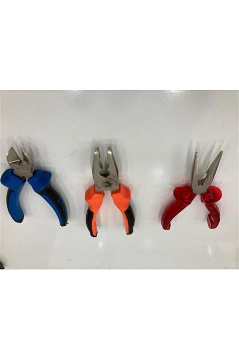 EVS YAPI MARKET 3 Lü Süper Set Pense, Kargaburun ,yan Keski