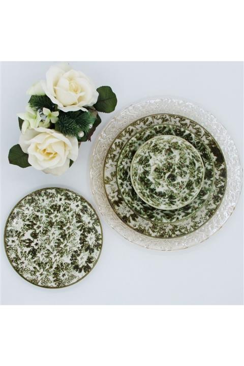 Arna Porselen Gardenia 24 Parça 6 Kişilik Seramik Yemek Takımı