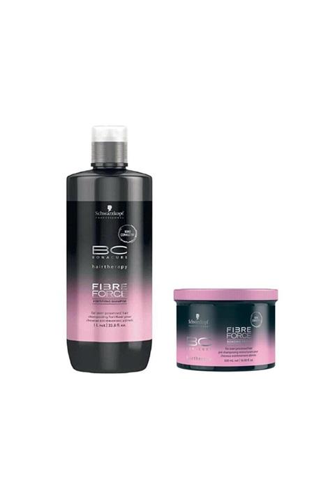 Schwarzkopf Fibre Force Forifying Şampuanı 1000ml Saç Maskesi 500ml