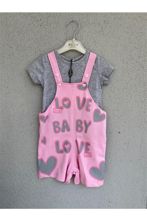 Eray Kids Askılı Yazılı Tulum