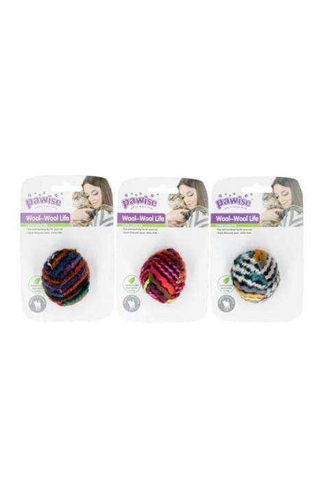 HİLALSHOP Pawise Meow Meow Life Yün Oyuncak Top