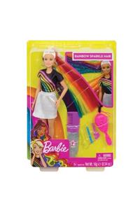 Barbie Fxn96 Barbie Gökkuşağı Renkli Saçlar Bebeği