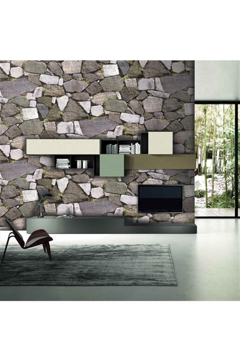 Zümrüt Taş Desenli Duvar Kağıdı Exclusive 9260