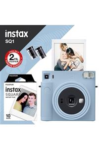 Fujifilm Instax Sq1 Buz Mavi Fotoğraf Makinesi Ve 10'lu Kare Film