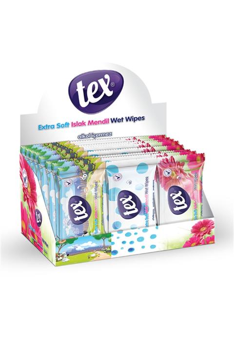 Tex Soft Islak Cep Mendili 15'li * 36 Pk.