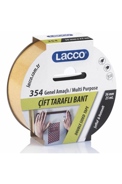 Lacco 36x25 Hotmelt Çift Taraflı Bant