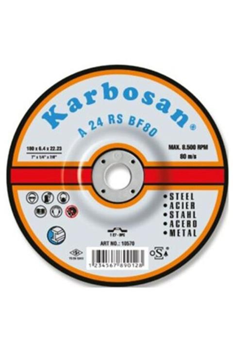 KARBOSAN 115x6.4x22.23 Taşlama Taşı (5ADET) Bombeli