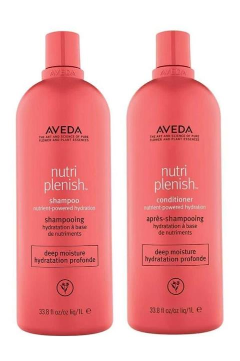 Aveda Nutriplenish 1000 ml Kalın Tellir Saç Kremi Ve 1000 ml Şampuan Avantaj Seti