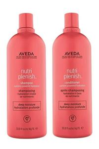 Aveda Nutriplenish 1000 ml Kalın Tellir Saç Kremi Ve 1000 ml Şampuan Avantaj Seti