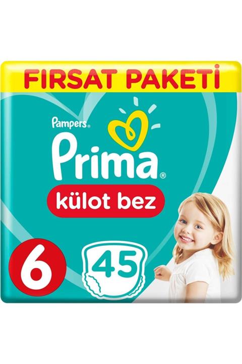 Prima Külot Bebek Bezi Fırsat Paketi 6 Beden 45 Adet