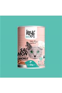 Keyf Kedi Konserve Salmon Parça Etli Soslu 400 Gr X12