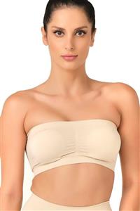 Elissa Seamless Straplez Pedli Sporcu Bustiyer - Ten