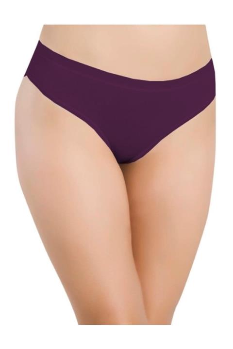 vanka tekstil Kadın Papatya Mor Düşük Bel Slip Külot