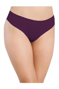 vanka tekstil Kadın Papatya Mor Düşük Bel Slip Külot