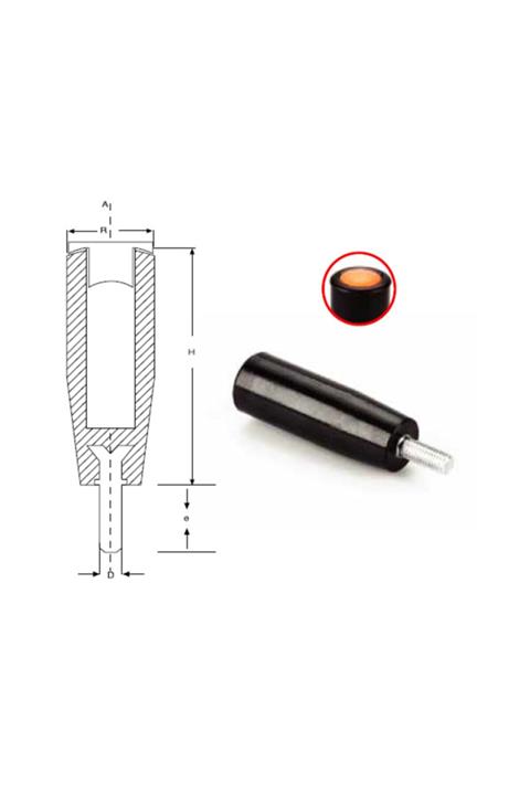YİSA Çap-27 Metrik-12 Civata Boyu-25 Bakalit Armudi Tıpalı Civatalı-50 Ad.