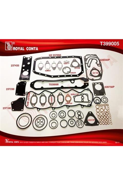 Royal Motor Takım Contası (94,40mm) Kecesız S,k,c Harıc