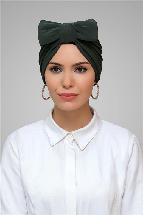 HÜRREM BONE Kadın Haki Fiyonklu Bone