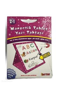 Dıytoy Yayınları Pembe Manyetik Tablet Yazı Tahtası