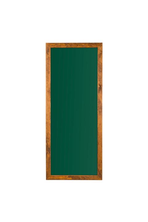 Penguen 45x90 Doğal Ahşap Çerçeve Duvara Monte Laminat Yazı Tahtası Yeşil