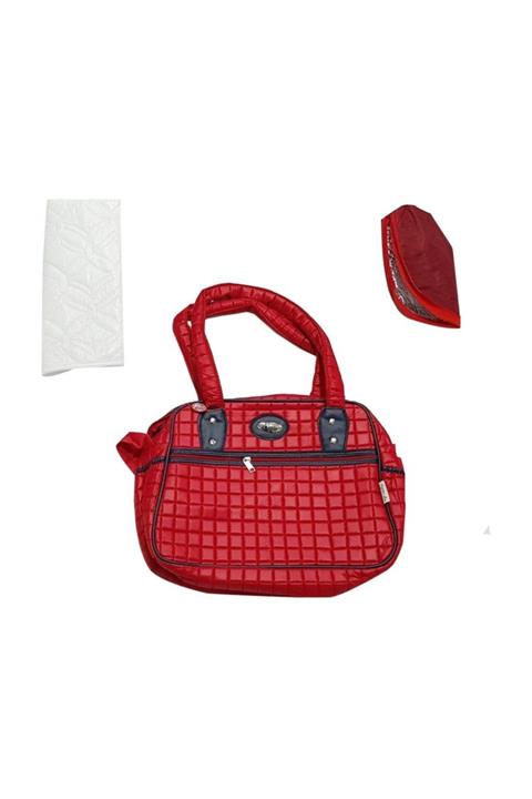 bebegen Kırmızı Kapitone Çanta Termosluk Altaçma