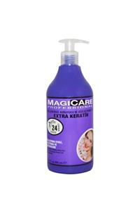 Magicare Saç Kremi 500 Ml. Keratin Şekillendirici Koruyucu Düzleştirme Etkili (mor) Profesyonel