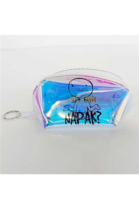 OHANA Kadın Şeffaf Napak Yazılı Hologram Bozuk Paralık