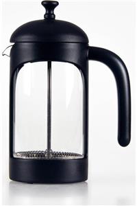 Lira French Press Siyah 350 Ml Borosilikat Cam - Siyah