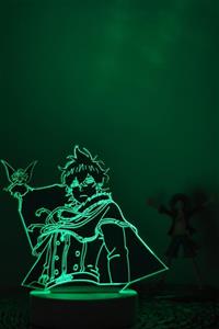 Yubi Design Yuno , Black Clover - 3 Boyutlu Dekoratif Gece Lambası 3d