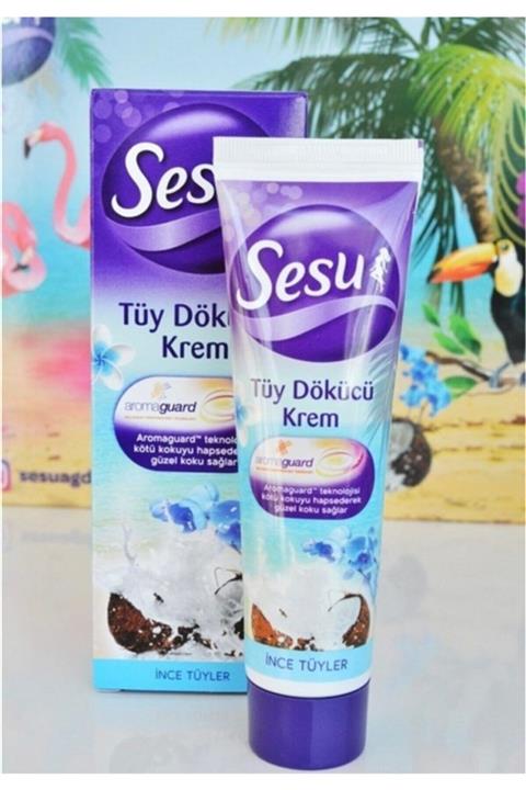 Sesu Tüy Dökücü Krem Ince Tüyler 100 Ml