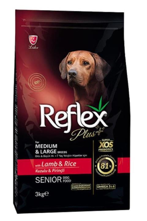 Reflex Plus Kuzulu Senior Yaşlı Köpek Maması 3 Kg