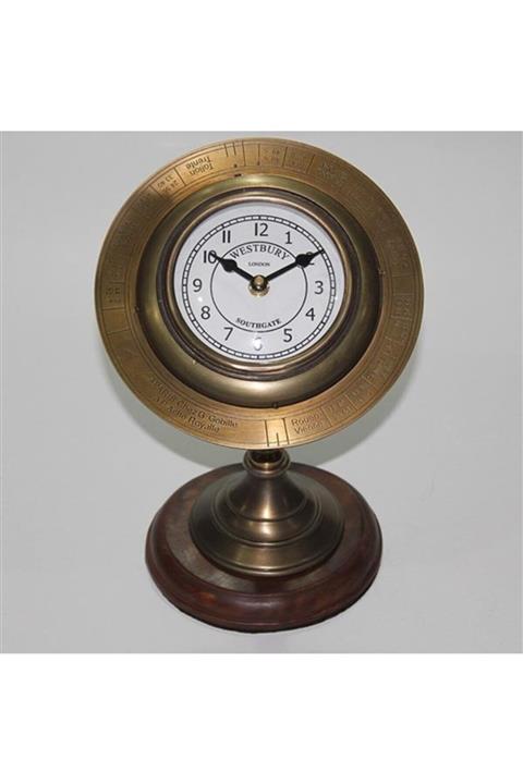 EvimShopping Pirinç Masa Üstü Saat