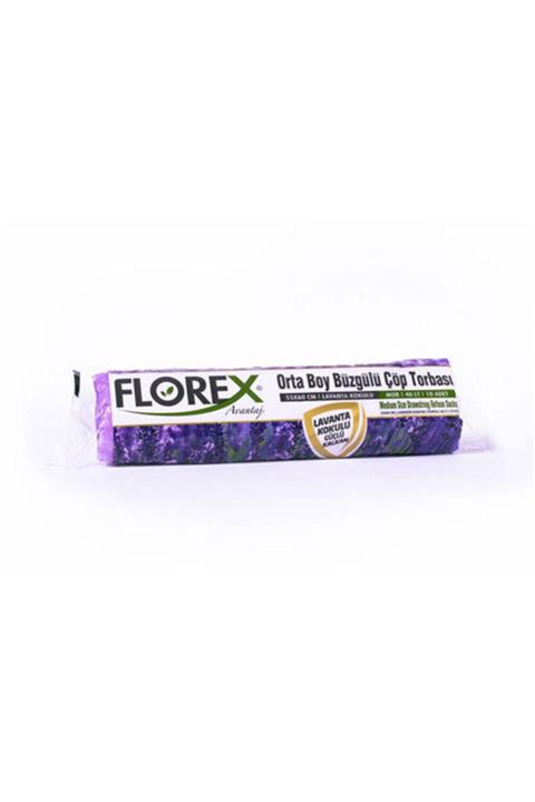 Florex Lavanta Kokulu Orta Boy Çöp Torbası 55*60 Cm 40lt