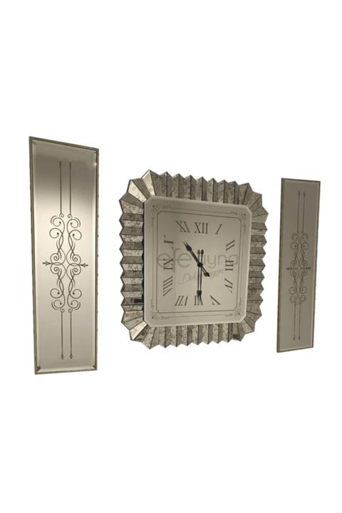 Efe Ayna Avangarde 3'lü Saat & Yan Ayna Seti