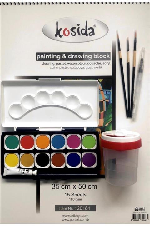 Lukas Suluboya Başlangıç Seti 8 Parça