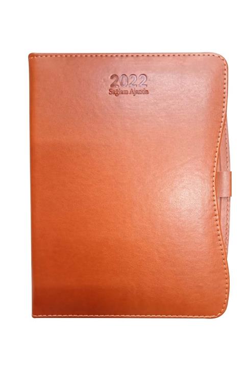 Sağlam Ajanda 2022 17x24 Kalemlikli Günlük Turuncu Ajanda