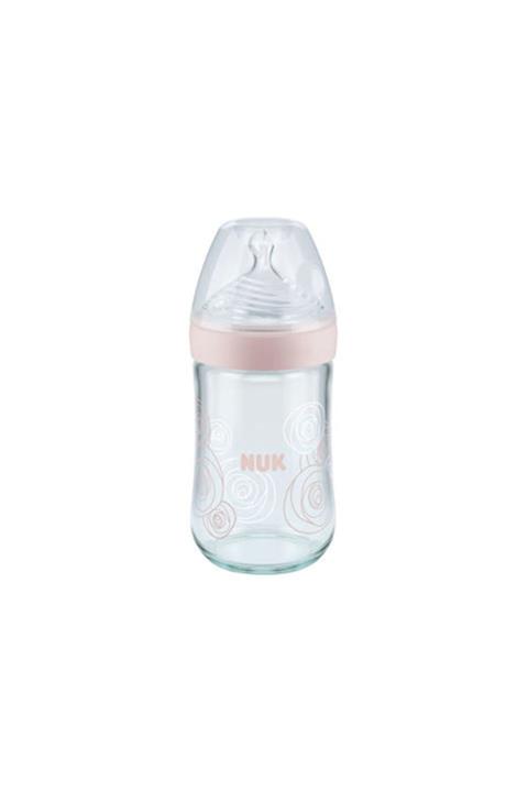 Nuk Nature Sense Cam Biberon No:1 M 240 Ml Pembe