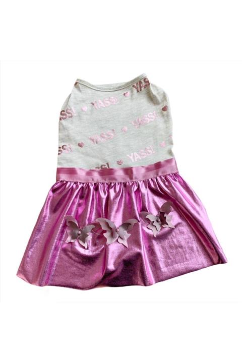 Kemique Butterfly Glitz Tütülü Kedi Elbisesi