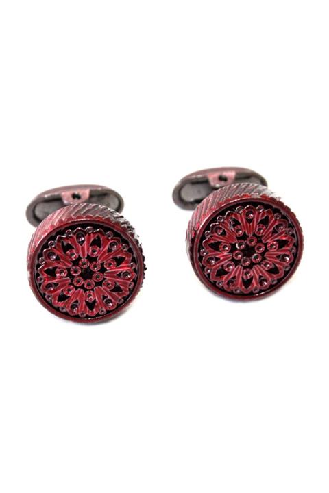 Ocean Pole Kırmızı Çelik Kol Düğmesi