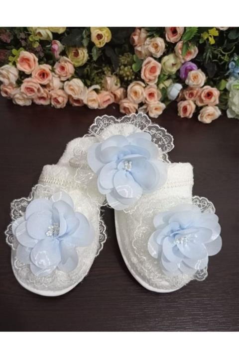 SÜSLÜTASARIM Lohusa Terlik Taç Seti 4011