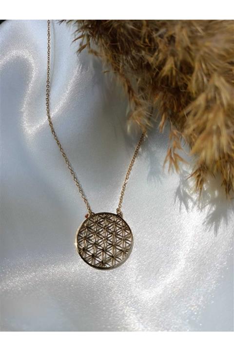 stainless steell Yaşam Çiçeği Kolye